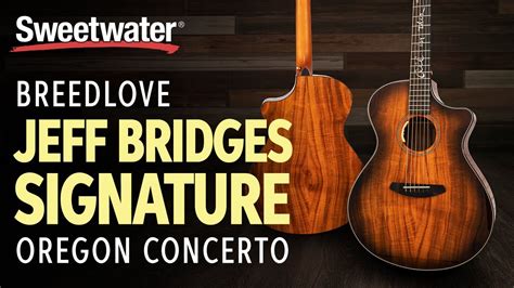 Breedlove Jeff Bridges Signature Oregon Concerto Ce Acoustic Guitar