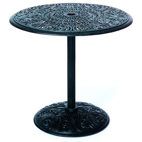 Hanamint Tuscany Cast Aluminum Round Pedestal Table 30 Dia Wrought