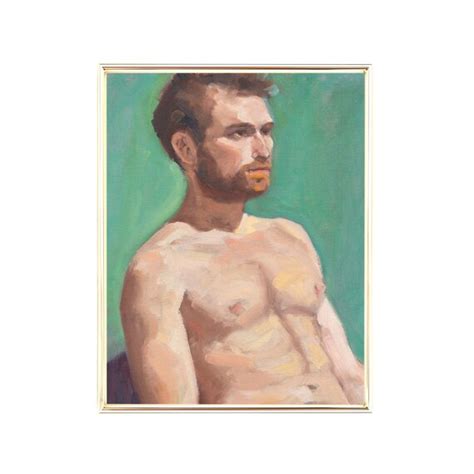 Male Nude Oil Painting Original Art Print Figurative Art Etsy