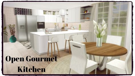 Sims 4 kitchen with laundry download cc creators list youtube the color palette of the pack focuses on usable. Sims 4 - Open Gourmet Kitchen - Dinha