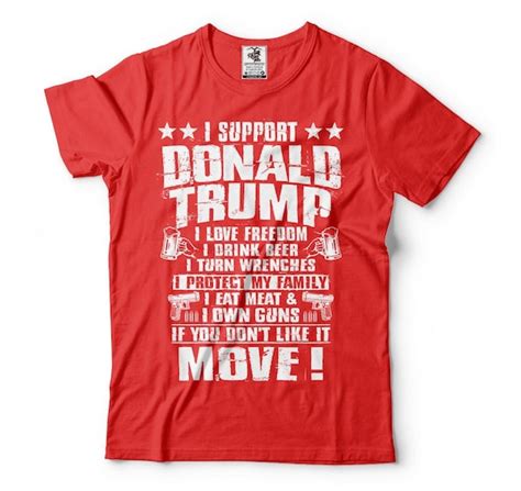 I Support Donald Trump T Shirt Team Trump Election Day Etsy
