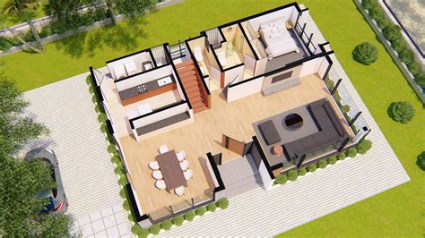 30 X 40 Feet House Plan With 3d Walkthrough Ii Modern Architecture Ii