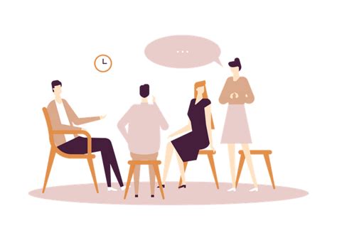 Premium Group Discussion Illustration Pack From People Illustrations