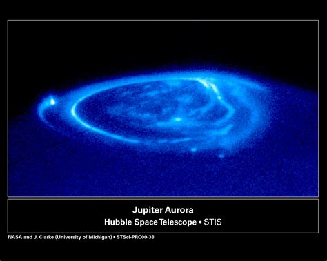 Jupiters Moons Make Ghostly Auroral Footprints