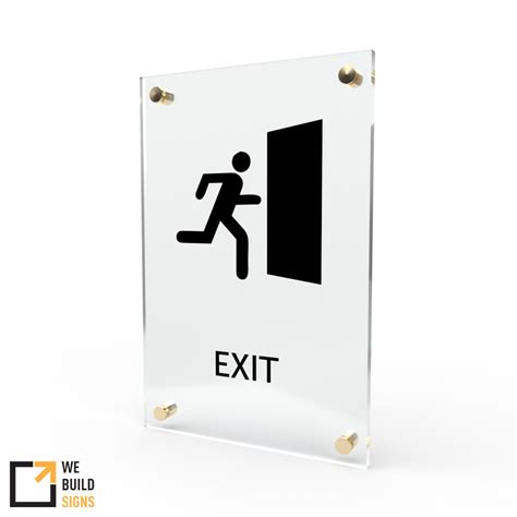 Hall Exit Sign Cosmopolitan Exit Signs Webuildsigns Wbs