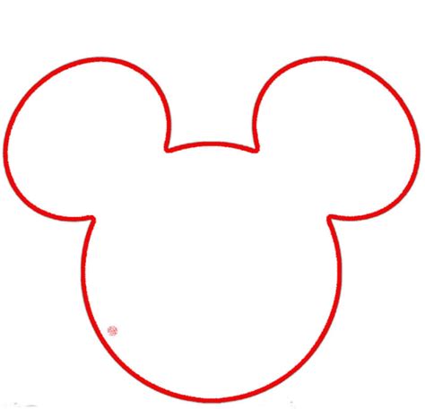 Printable Mickey Mouse Ears Template