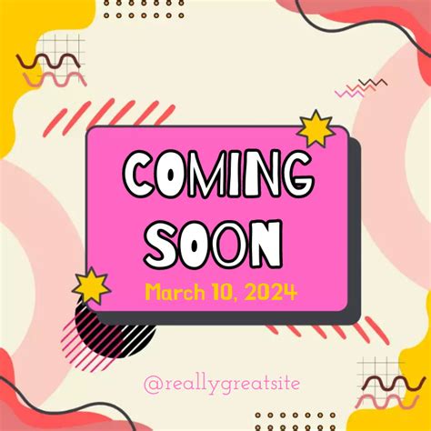 Coming Soon Template Postermywall