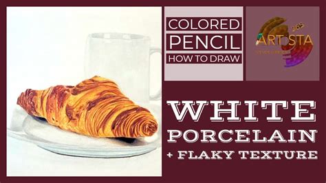 Draw one side of it, then the other, and connect them with lines. How to Draw White Porcelain and Flaky Texture with Colored ...