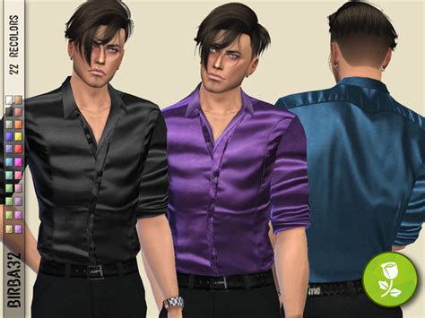 Silk Shirt For Man By Birba32 At Tsr Sims 4 Updates
