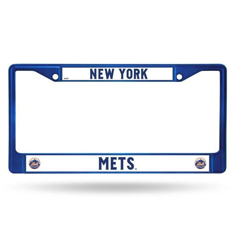 New York Mets License Plate Frame Metal Blue License Plate Covers