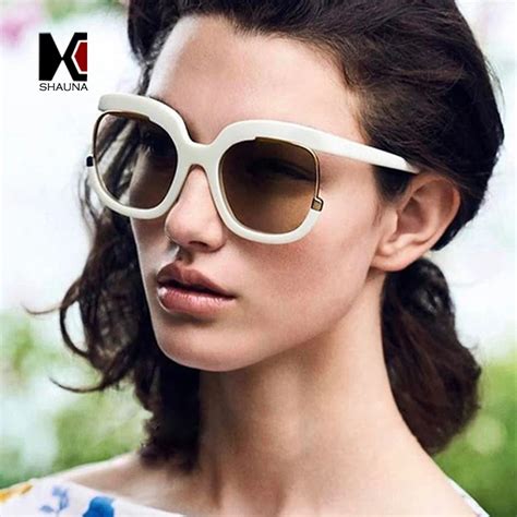 Shauna Oversize Women Half Frame Sunglasses Brand Designer Fashion