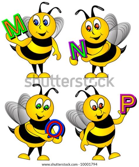 Vector Alphabet Bees Stock Vector Royalty Free 10001794 Shutterstock