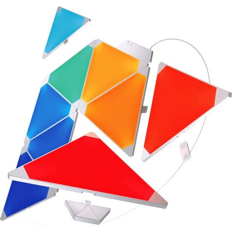 Nanoleaf Shapes Triangles Starter Kit White 9 Pack Euuk