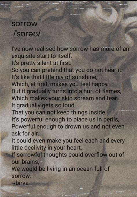 Sorrow Poem Sorrow Poems Writing Quotes