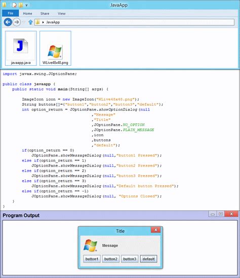 Easy Java Learn Joptionpane Showoptiondialog With Imageicon