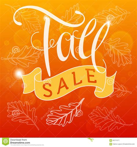 Fall Sale Stock Vector - Image: 59711577
