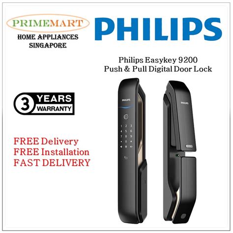 Philips Easykey 9200 Push And Pull Digital Door Lock 3 Years Local