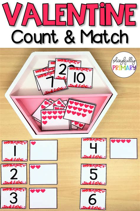 Valentines Day Counting Activity For Preschool And Kindergarten