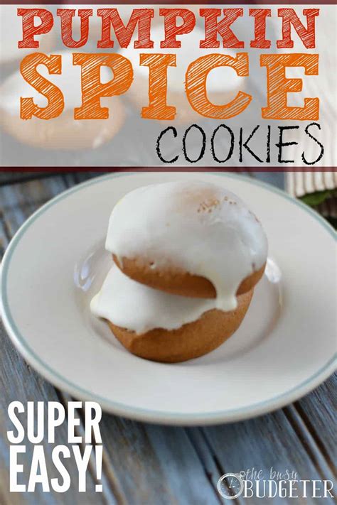 Super Easy Pumpkin Spice Cookies The Busy Budgeter