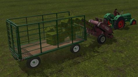 Classic Bale Wagon V1000 Fs2017 Farming Simulator 2022 Mod Ls