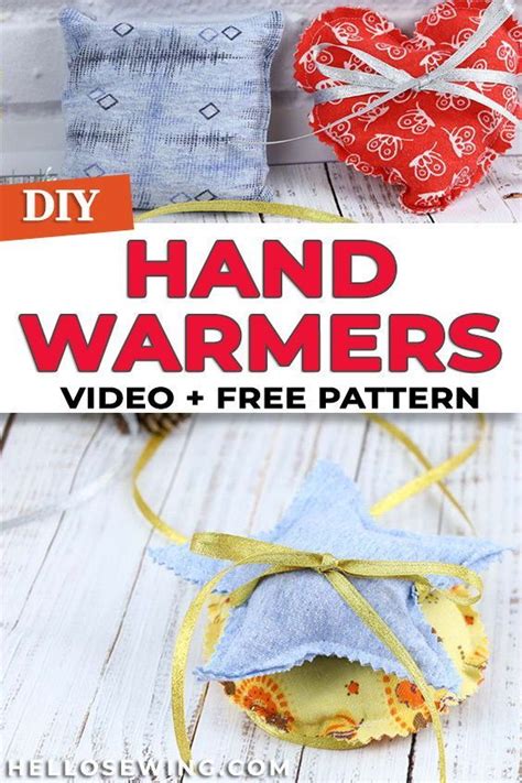 Diy Reusable Rice Hand Warmers With Free T Tags Template Diy Hand