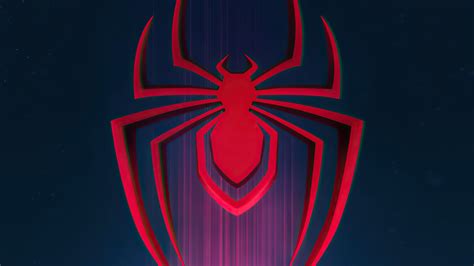 Marvels Spider Man Miles Morales Logo Wallpapers Wallpaper Cave