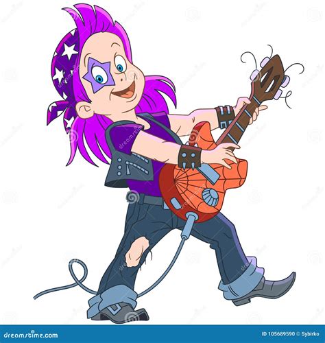 Cartoon Rock Band Icon 18248311