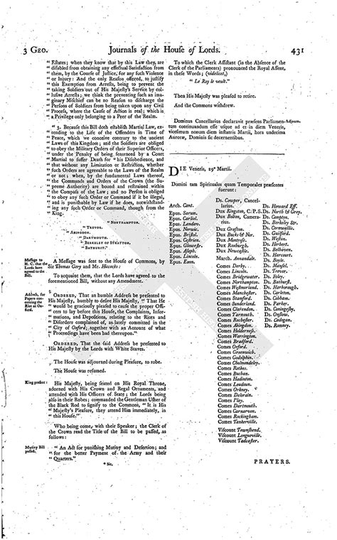 House Of Lords Journal Volume 20 25 March 1717 British History Online