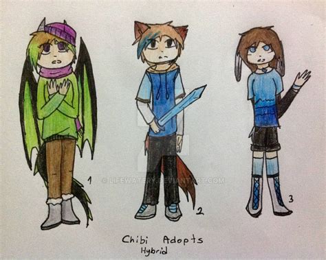 Chibi Hybrid Adoptsclosed By Lifewatery On Deviantart