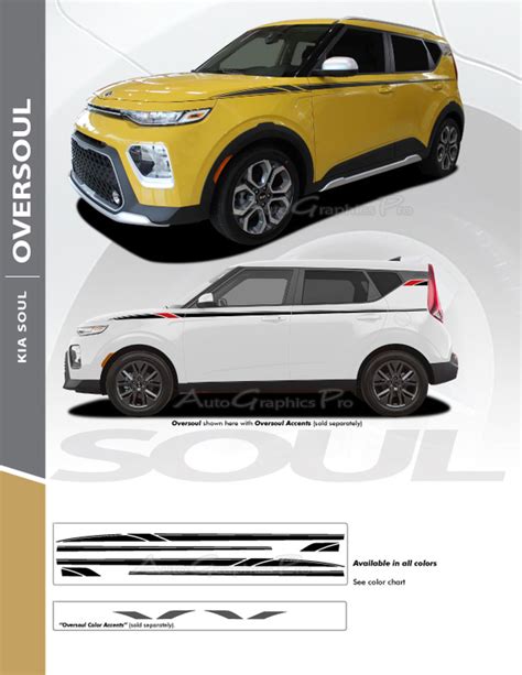 2020 2021 Kia Soul Decals Oversoul Side Body Vinyl Graphics And Accent