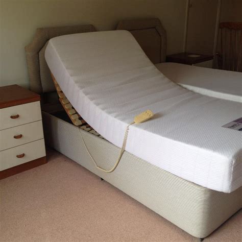 Electric Adjustable Single Bed With Memory Foam Mattress In Chatham