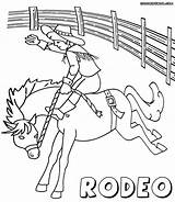 Rodeo Coloring sketch template