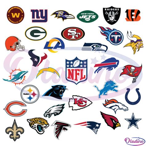 Nfl Logos Bundle Nfl Teams Svg Nfl Team Logos Vector Vrogue Co