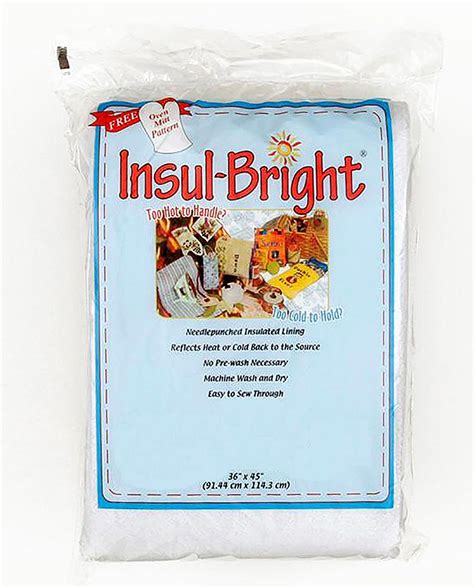 Insul Bright Insulated Quilt Batting 36 Inch X 45 Inch By The Warm Com