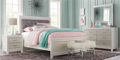 Browse our beautifully designed white bedroom collections. Kids Amelia White 5 Pc Twin Panel Bedroom | Girls bedroom ...
