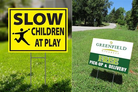 Cost Effective Advertising Yard Signs