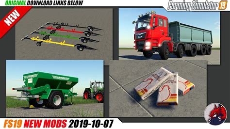 Fs19 New Mods 2019 10 07 Review Youtube