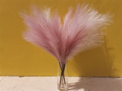 15stems Faux Artificial Pampas Grass Tall Big 80cm Length Etsy