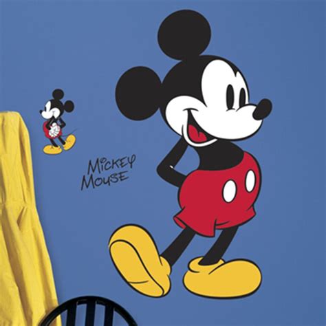 Room Mates Disney Mickey Mouse Peel And Stick Giant Wall Decal