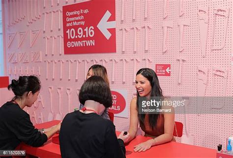 Olivia Munn Celebrates Opening Of Target Tribeca At Nail It Up Pop Up