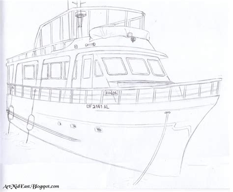 How To Draw A Boat A Step By Step Drawing Lesson Drawing Lessons