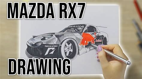 How To Draw Mazda Rx7 Youtube