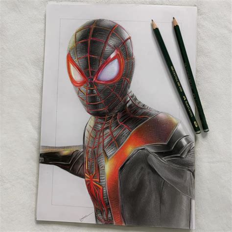 My Drawing Of Miles Morales Spider Man Pics