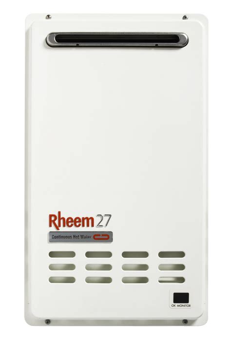 Rheem 27 Litre 6 Star Continuous Flow Lp Gas Hot Water System 50°c 876627pf Hot Water Supplies