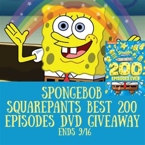 Spongebob Squarepants Best 200 Episodes Dvd Giveaway Saralees Deals