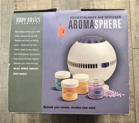 New Homedics Body Basics Aromasphere Aromatherapy Air Diffuser Aroma Sphere Nib Ebay