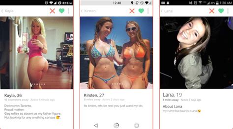these freaky girls clearly have no shame in their tinder game