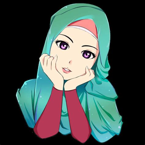 Gambar Kartun Wanita Berhijab Cantik Terbaru