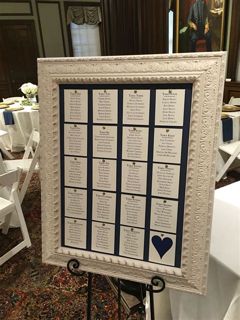 This Was A Great Way To Display The Seating Chart Wedding