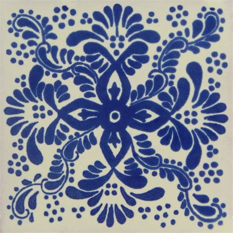 25 4x4 Pieces Mexican Talavera Tiles Handmade Decorative Folk Etsy